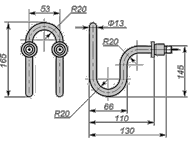 Водяной ТЭН - конфигурация 27