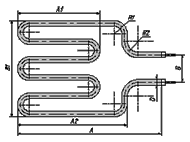 Воздушный ТЭН - конфигурация 8